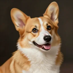 a corgi vampire in the style of jean baptiste monge