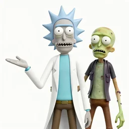 rick and morty fused with a lovecraft space zombie, photo, portrait, 3d, high details, intricate details, by vincent di fate, artgerm julie bell beeple, 90s, Smooth gradients, octane render, 8k, volumetric lightning, High contrast, duo tone, depth of field, very coherent symmetrical artwork