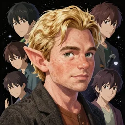 orlando bloom as a blonde dwarf by dan mumford, yusuke murata, makoto shinkai, ross tran, cosmic, intricate detail, cinematic, 8 k, cel shaded, unreal engine, featured on artstation, pixiv