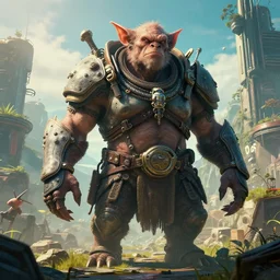 highly detailed cyberpunk 2 0 7 7 portrait photo of a huge kobold in a scenic dystopian environment, hyperrealistic illustration by william didier - pouget