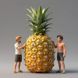 pineapple made of stone, greg rutkowski and andreas roshan artstation