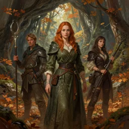 autumnal forest caves, d & d, fantasy, portrait, highly detailed, digital painting, trending on artstation, concept art, sharp focus, illustration, art by artgerm and greg rutkowski and magali villeneuve