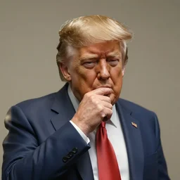 a long shot photograph of a hyper realistic sculpture by ron mueck of donald trump as an old man wearing a nappy and sucking his thumb. soft lighting, canon eos r 3, f / 3, iso 2 0 0, 1 / 1 6 0 s, 8 k, raw, unedited