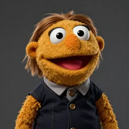 arin hanson depicted as a muppet. trending on art - station. digital art. extremely detailed. photorealistic.