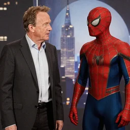 Bryan Cranston talks to spiderman in vertigo comi