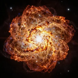 a cosmic explosion of a distant star cosmos ultra high definition