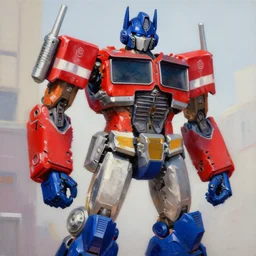 greg manchess portrait painting of evil optimus prime the transformer as overwatch character, medium shot, asymmetrical, profile picture, organic painting, sunny day, matte painting, bold shapes, hard edges, street art, trending on artstation, by huang guangjian, gil elvgren, ruan jia, greg rutkowski, gaston bussiere