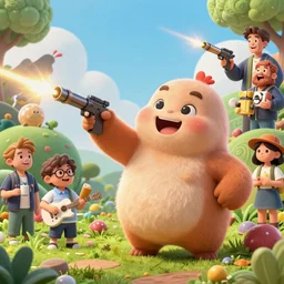 highly detailed surreal vfx portrait of a cute, happy big chungus, shooting two mac - 1 0 s, stephen bliss, unreal engine, greg rutkowski, loish, rhads, beeple, makoto shinkai and lois van baarle, ilya kuvshinov, rossdraws, tom bagshaw, global illumination, detailed and intricate environment