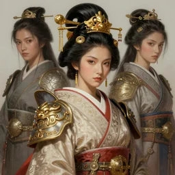 okinawan empress, d & d, fantasy, portrait, highly detailed, digital painting, trending on artstation, concept art, sharp focus, illustration, art by artgerm and greg rutkowski and magali villeneuve