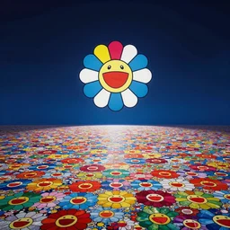 unfathomable vastness of infinity, color field, Takashi Murakami and Masaaki Sasamoto