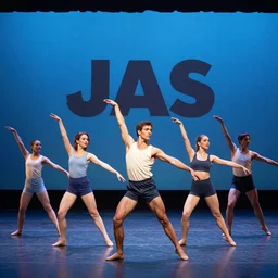 production dance number for broadway musical themed to the film Jaws (1975), production photo, press photo