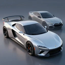 a sports car concept design based on nissan and chevy sports cars, concept car, car design, trending on pintrest, photoreal, unreal engine, octane, symmetry, by hakosan design