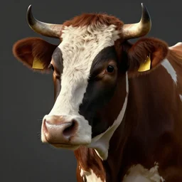 portrait of a cow with the face of a man, hyper detailed, 3 / 4 shot, digital art, trending in artstation, cinematic lighting, studio quality, smooth render, unreal engine 5 rendered, octane rendered, art style by klimt and nixeu and ian sprigger and wlop and krenz cushart