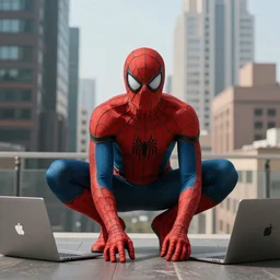 spider man in a youtube video vlog