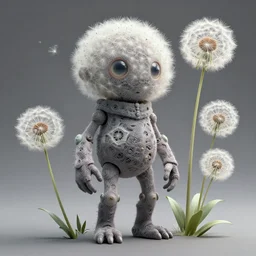 a humanoid figure dandelion monster. intricate artwork by tooth wu wlop beeple dan mumford concept art, octane render, trending on art station