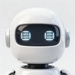high quality white glossy plastic robot with screen face with pixel eyes, extremely organic design by Luigi Colani, highly capsuled, robust design, simple elegant design, turquoise and bronze accents, very coherent symmetrical artwork, cinematic, incredibly detailed, octane render, unreal engine, 8k, Vibrant colors, Smooth gradients, High contrast, Artstation, Product shot, directed studio spotlight