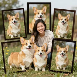 vintage corgi family album pictures