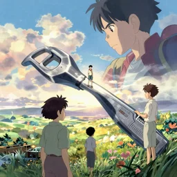 memorable animation key shot, crossing the void, by mandy jurgens, by satoshi kon, ilya repin, lena aenami, shinji kimura, daylight pastel color palette