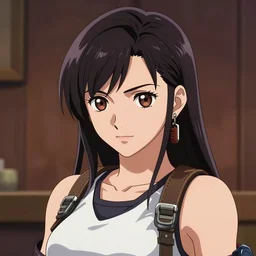 head and shoulders artwork of tifa lockhart, trending on artstartion
