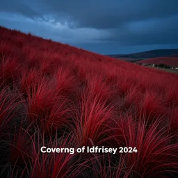 grass red blue
