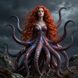 redhead with spectral tentacles