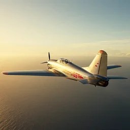 photo graphs of retro air craft flying over the sea in the style of platinum printing photography, cinematic composition, microsoft flight simulator, top gun, golden hour