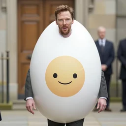 benedict cumberbatch dressed in an egg costume - n 8