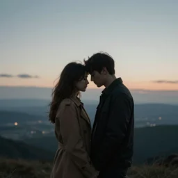 couple hold each other close at the end of the world