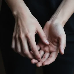 weird hands, tangled fingers