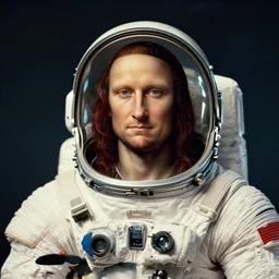 a portrait of a man with a space suit on, a photo by sam spratt, trending on behance, retrofuturism, da vinci, art on instagram