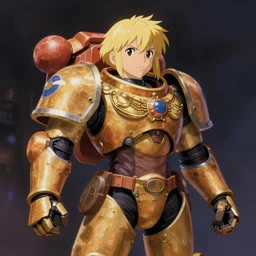 magical girl space marines, studio ghibli, pulp science fiction illustration