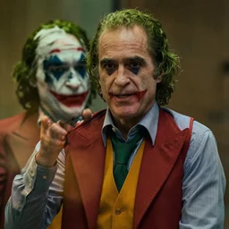 film still of Jerry Seinfeld as joker in the new Joker movie