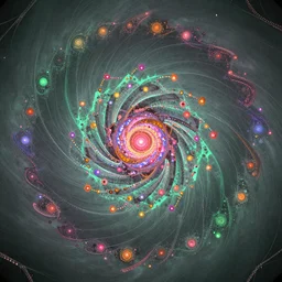 buddhabrot fractal, mathematics art, high quality