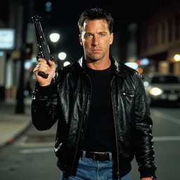 film still of Markus Kruber as John McClane in Die Hard, 4k