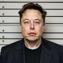 mugshot of elon musk