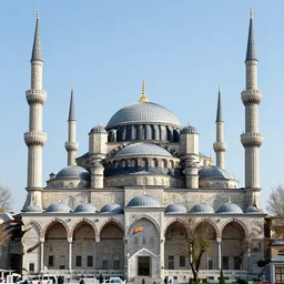 suleymaniye mosque made of carbonfiber and textile by johannes vermeer