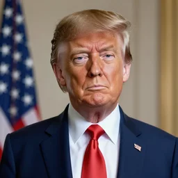 skinny donald trump realistic, detailed, high quality, photorealism, 8k
