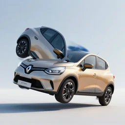 Renault Clio falling from the sky