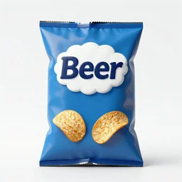 a beer flavored bag of chips concept