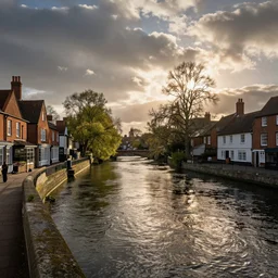 river stour in canterbury, taken from the high street