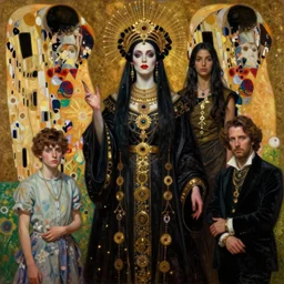 highly detailed oil painting | very intricate | cinematic lighting | the voodoo priestess dressed very elaborate | by roberto ferri, by tom bagshaw, by j. c. leyendecker and klimt, beautiful cinematic light, american romanticism, by austin osman spare, artstation, cgsociety, official art, octane