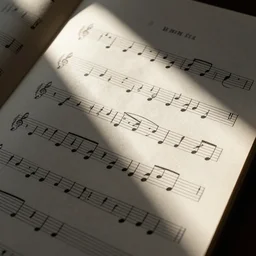 a sheet of piano music