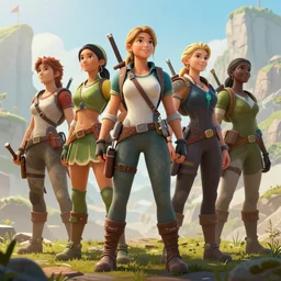 An epic digital art of a group of adventurers standing in front of the entry to a new dimension, Artwork by Don Bluth, trending on ArtStation