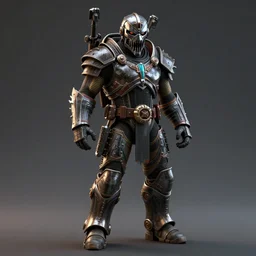 Doom Slayer, 3D render, high quality, 4k, highly detailed, cinematic