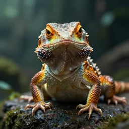 angry lizard, photo realistic, cinematic, 4 k