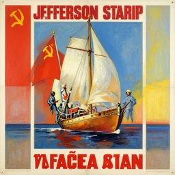 jefferson starship album, painting, soviet poster