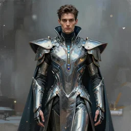 fashion design of futuristic emperor by jama jurabaev, cinematic shot, trending on artstation, high quality, brush stroke