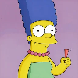 photo of Marge Simpson by Connor Hibbs, award-winning, detailed, 82 mm sigma art, close up