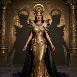 portrait, sombra from overwatch as the queen of an ancient civilization, by diego gisbert llorens and donato giancola, regal, dramatic lighting, intricate, hyper realistic, hyperdetailed, centered, cinematographic