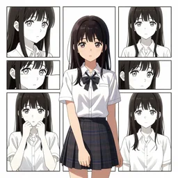 a girl with amnesia tries to piece together her lost memories, but discovers that her life was not as perfect as she thought it was, concept art in a graphic novel style, anime style, anime key visual poster